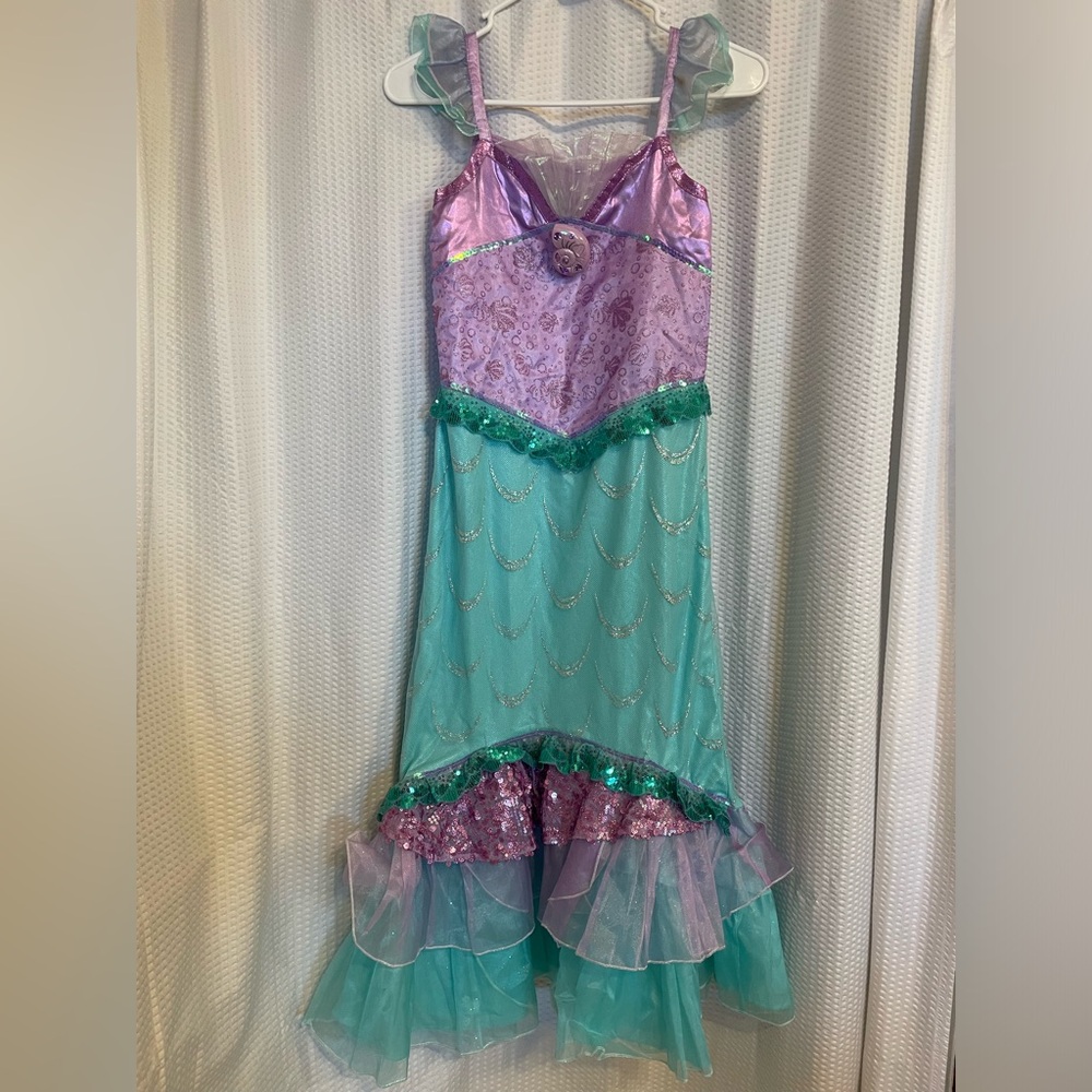 Disney Store The Little Mermaid Ariel Halloween Costume Dress Girls Size 13